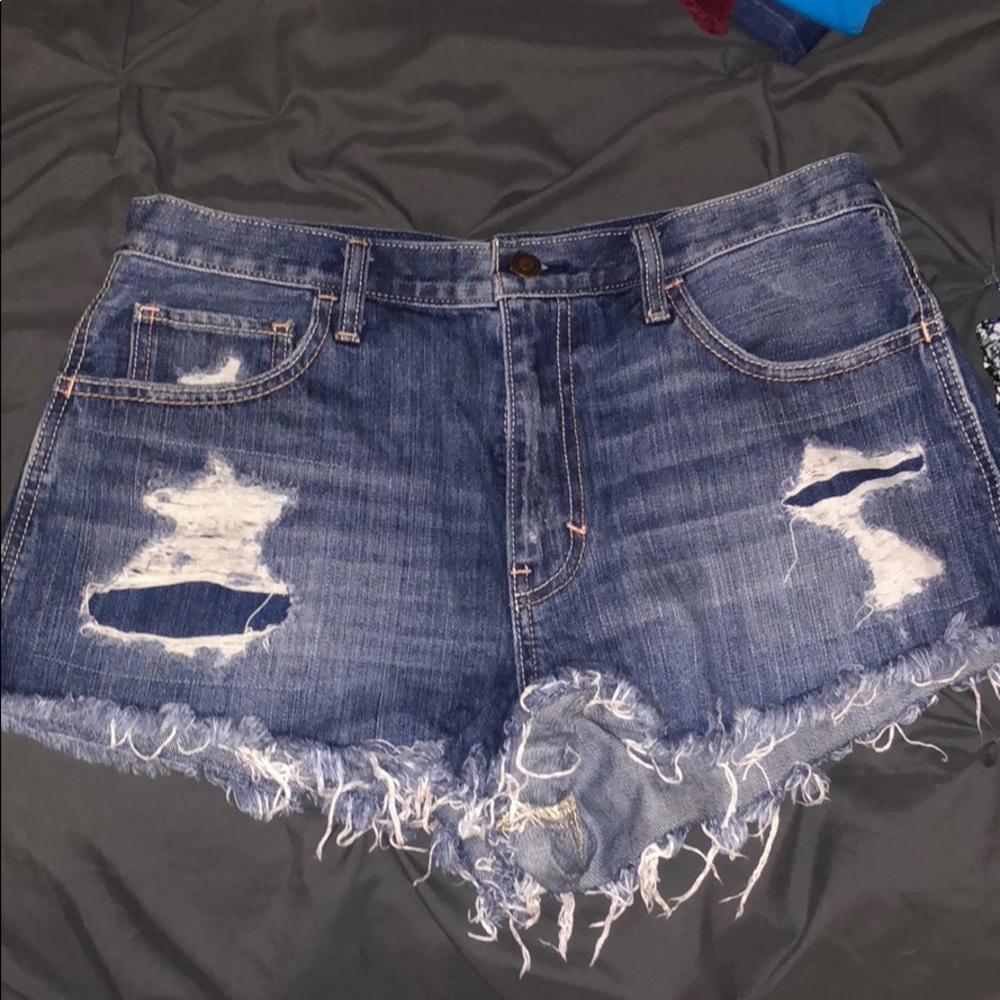 Denim shorts